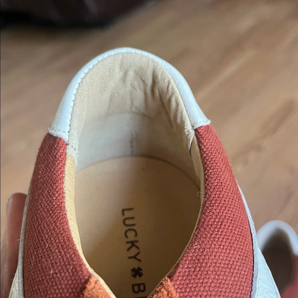 Lucky Brand women’s  Rust and White Sneakers - Picture 7 of 10